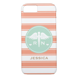 KORALLENROTE UND AQUAMARINE iPhone 8/7 HÜLLE