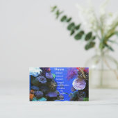 Korallenrote Visitenkarte (Stehend Vorderseite)