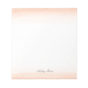 Korallenroter Aquarell-Notizblock Notizblock