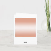 Korallenroter Bogen-u. Band-35. Hochzeitstag Dankeskarte (Rückseite)