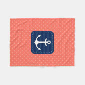 Korallenroter Fleecedecke (Vorderseite (Horizontal))