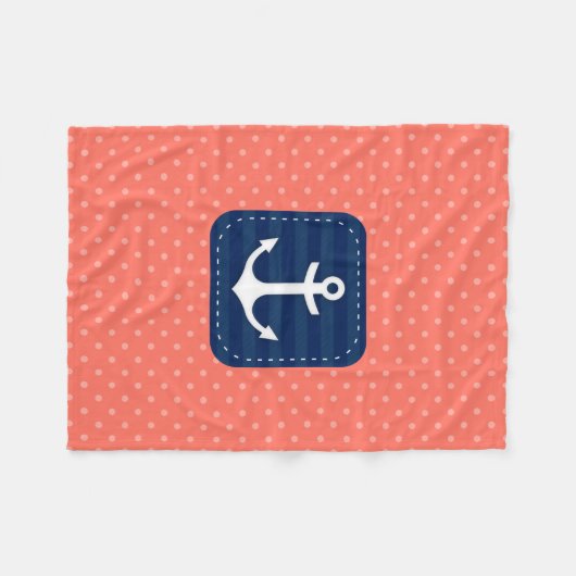 Korallenroter Fleecedecke (Vorderseite (Horizontal))