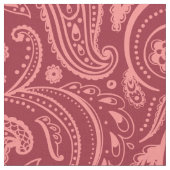 Korallenroter Flora Paisley-Custom Maroon Hintergr Stoff (Nahaufnahme)