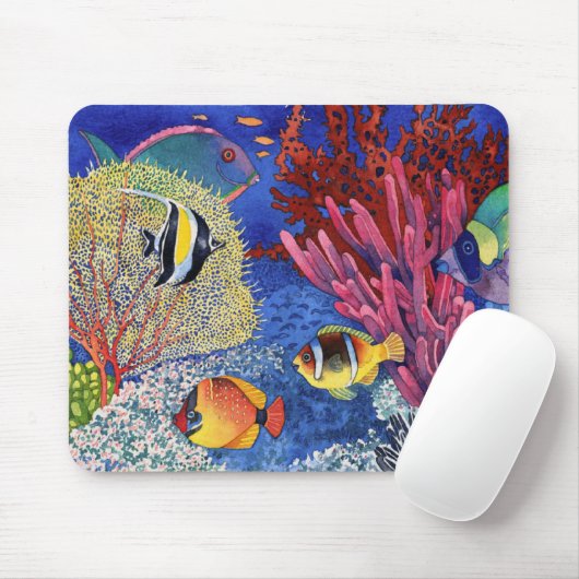 Korallenroter Garten Mousepad (Mit Mouse)