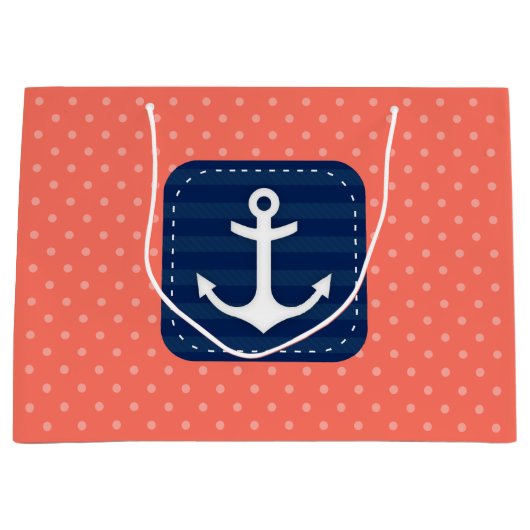 Korallenroter Große Geschenktüte (Vorderseite)