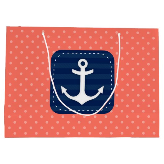 Korallenroter Große Geschenktüte (Rückseite)