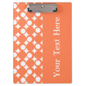 Korallenroter Mod-Ball-Entwurf mit Klemmbrett (Vorderseite)