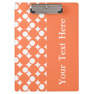 Korallenroter Mod-Ball-Entwurf mit Klemmbrett