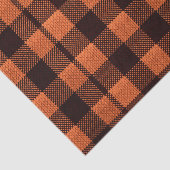 Korallenroter orange Gingham-karierter Seidenpapier (Ausschnitt)