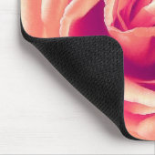 Korallenroter Rosendruck Mousepad (Ecke)