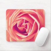 Korallenroter Rosendruck Mousepad (Mit Mouse)