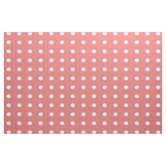 Korallenroter Tupfen Stoff (Yard (91,4 cm))
