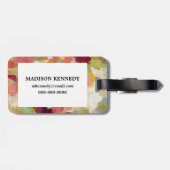 Korallenroter und Smaragdgarten Gepäckanhänger (Rückseite horizontal)