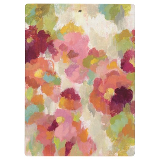 Korallenroter und Smaragdgarten Klemmbrett (Rückseite)