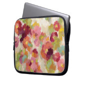 Korallenroter und Smaragdgarten Laptopschutzhülle (Vorderseite Links)