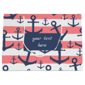 Korallenrotes Große Geschenktüte (Vorderseite)