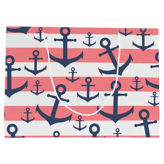 Korallenrotes Große Geschenktüte (Rückseite)