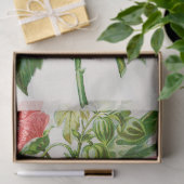 Korallenrotes Malven-Blumen-Kunst-Seidenpapier Seidenpapier (Geschenk)