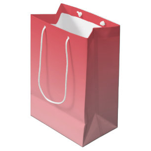 Korallenrotes Ombre Mittlere Geschenktüte