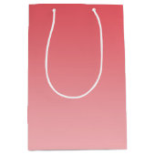 Korallenrotes Ombre Mittlere Geschenktüte (Vorderseite)