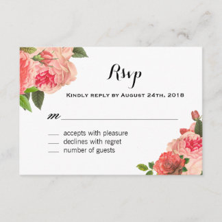 Korallenrotes Peonie auf Tafel UAWG Karten