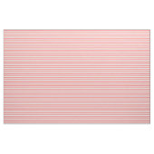 Korallenrotes rosa u. Weiß Striped Stoff (Yard (91,4 cm))