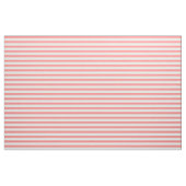 Korallenrotes rosa u. Weiß Striped Stoff (Fat Quarter (45,7 x 55,9 cm))