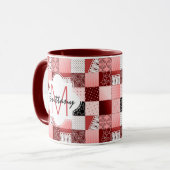 Korallenrotes und rotes tasse (Vorderseite Links)