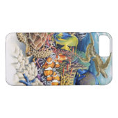 Korallenrotes Wasser mit tropischen Fischen Case-Mate iPhone Hülle (Rückseite (Horizontal))