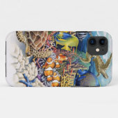 Korallenrotes Wasser mit tropischen Fischen Case-Mate iPhone Hülle (Rückseite (Horizontal))
