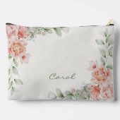 Korallensage Grüne Blumenmutter der Braut Zubehörtasche (Rückseite)