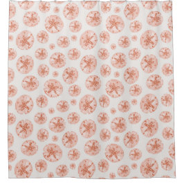 Korallensand Dollar für Elfenbein Duschvorhang