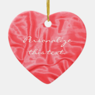 Korallensatin-Weihnachtsdekoration Keramikornament