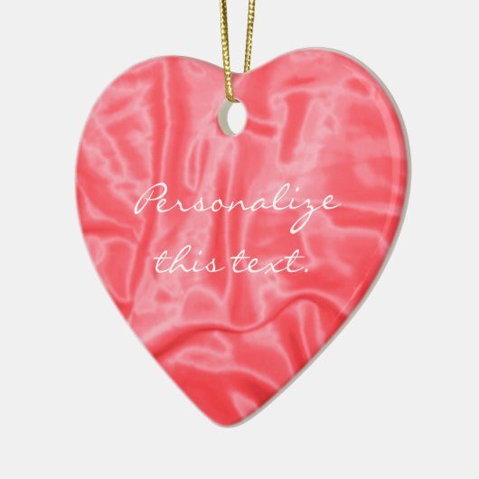 Korallensatin-Weihnachtsdekoration Keramikornament (Links)