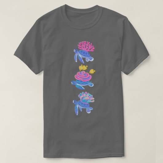 Korallenschildkröte T-Shirt (Design vorne)