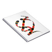 Korallenschlangen Tierkunst Notizblock (Rechte Seite)