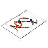 Korallenschlangen Tierkunst Notizblock (Linke Seite)