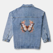 Korallenschmetterling Jeansjacke (Rückseite)