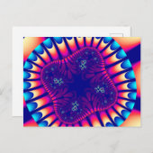 Korallensee-Blume Postkarte (Vorne/Hinten)