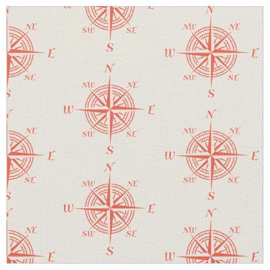 Korallensegelkompass Stoff (Nahaufnahme)