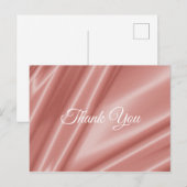 Korallenseidenstruktur. Danke. Postkarte (Vorne/Hinten)