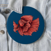 Korallensima kämpft Fisch Button (Beispiel)