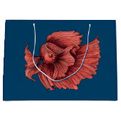 Korallensima kämpft Fisch Große Geschenktüte (Vorderseite)