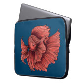 Korallensima kämpft Fisch Laptopschutzhülle (Vorderseite Links)