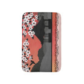 Korallensommer - Asiatische Badmatten Badematte (Vorderseite Vertikal)