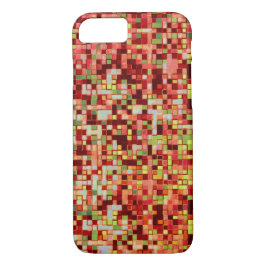 Korallensplitter und rosa in kleinen Quadraten ode Case-Mate iPhone Hülle