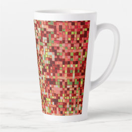 Korallensplitter und rosa in kleinen Quadraten ode Milchtasse