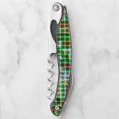 Korallenstil auf grün gebogenen Bändern, Korallend Kellnermesser (Vorderseite)