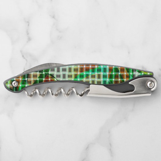 Korallenstil auf grün gebogenen Bändern, Korallend Kellnermesser (Rückseite)