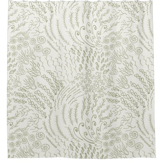 Korallenstrand Duschvorhang (Vorderseite)